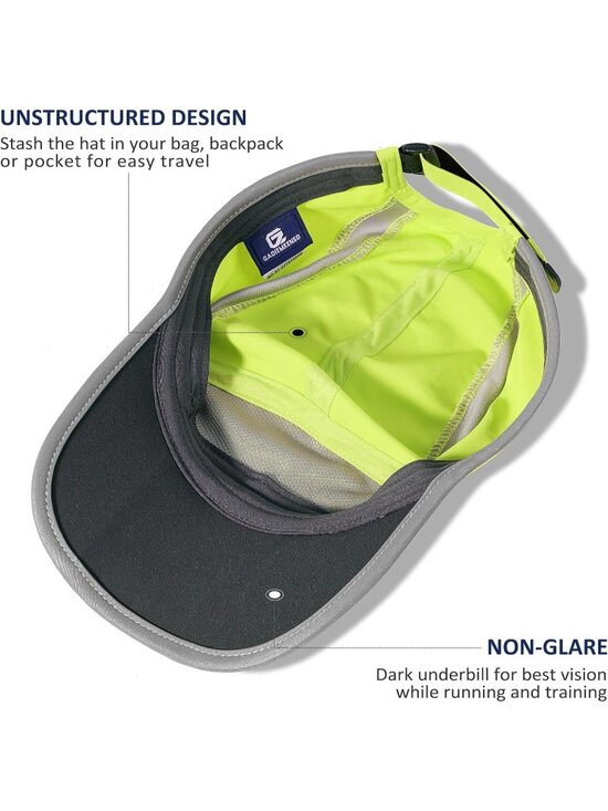 〽️Women Bright Green Reflective Folding Hat Design UPF 50+ Sun Protection Sport
